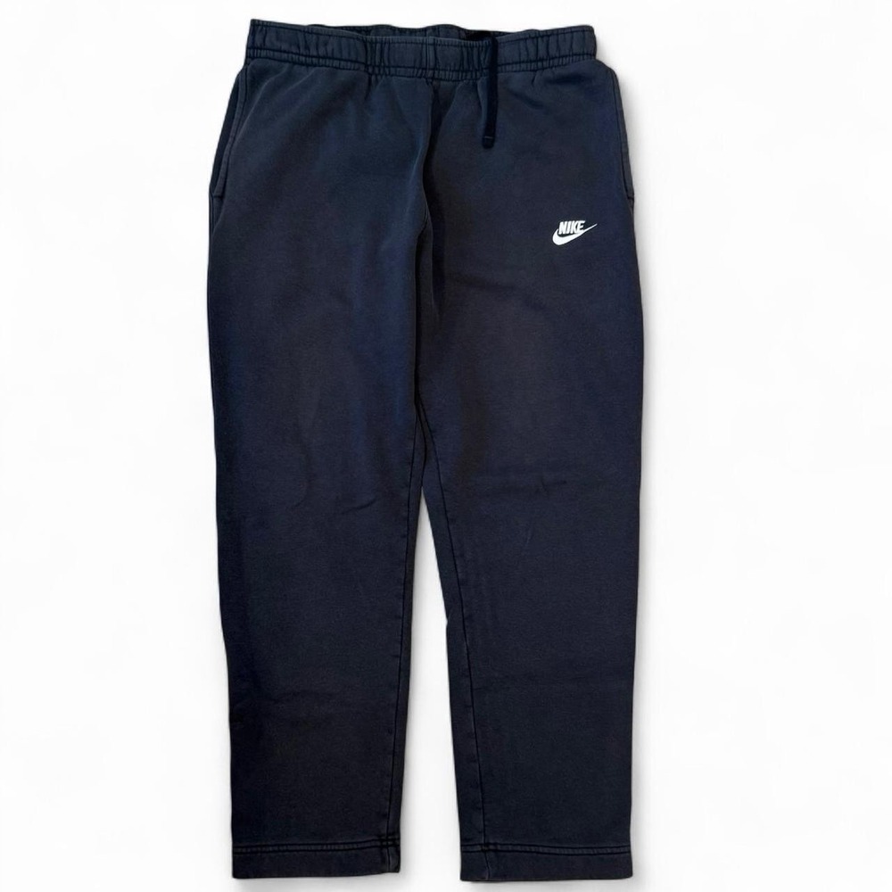 Nike Faded Black Fleece Sweatpants Men's Large Elastic Waist Stretch Active Gym